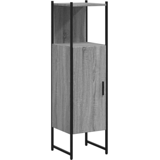 Vidaxl - Bathroom Cabinet Grey Sonoma 33x33x120.5 cm Engineered Wood