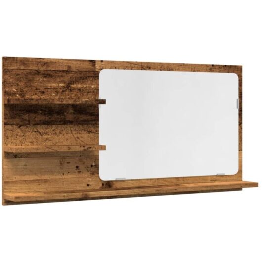 Vidaxl - Bathroom Mirror Cabinet Old Wood 90x11x45 cm Engineered Wood