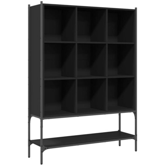 Vidaxl - Bookcase Black 102x30x141.5 cm Engineered Wood