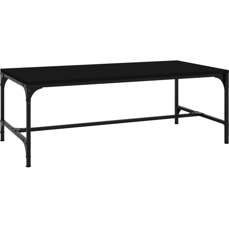 Vidaxl - Coffee Table Black 100x50x35 cm Engineered Wood