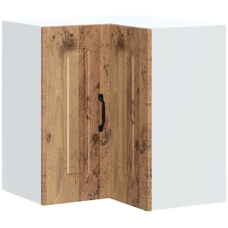 Vidaxl - Kitchen Wall Corner Cabinet Kalmar Old Wood Engineered Wood
