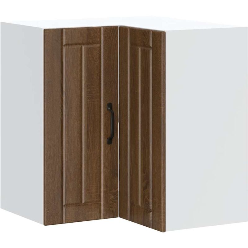 Vidaxl - Kitchen Wall Corner Cabinet Lucca Brown Oak Engineered Wood