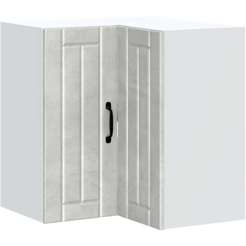 Vidaxl - Kitchen Wall Corner Cabinet Lucca Concrete Grey Engineered Wood
