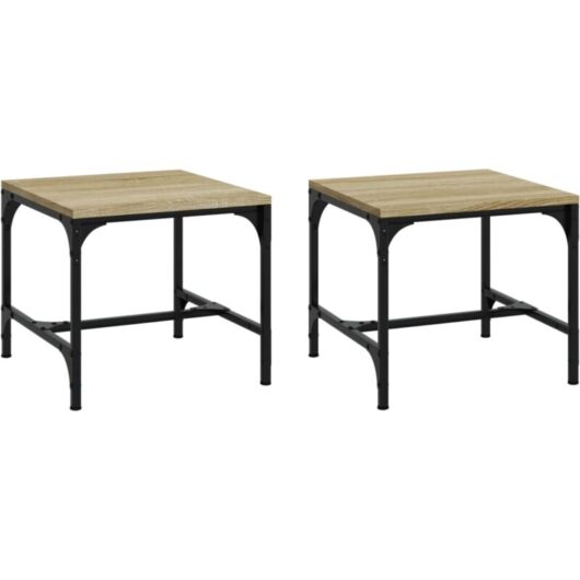 Vidaxl - Side Tables 2 pcs Sonoma Oak 40x40x35 cm Engineered Wood