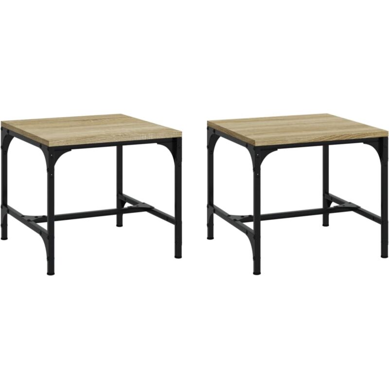 Vidaxl - Side Tables 2 pcs Sonoma Oak 40x40x35 cm Engineered Wood