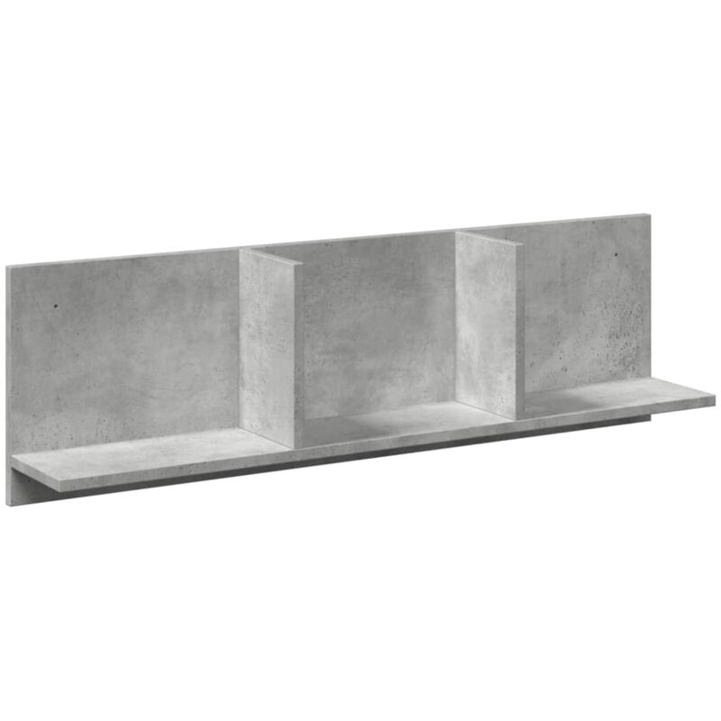 Vidaxl - Wall Cabinet 100x16.5x30 cm Concrete Grey Engineered Wood