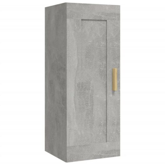 Vidaxl - Wall Cabinet Concrete Grey 35x34x90 cm Engineered Wood