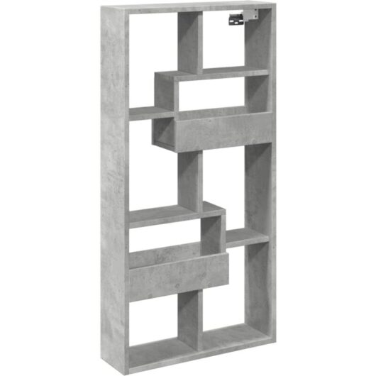 Vidaxl - Wall Cabinet Concrete Grey 50x15x100 cm Engineered Wood