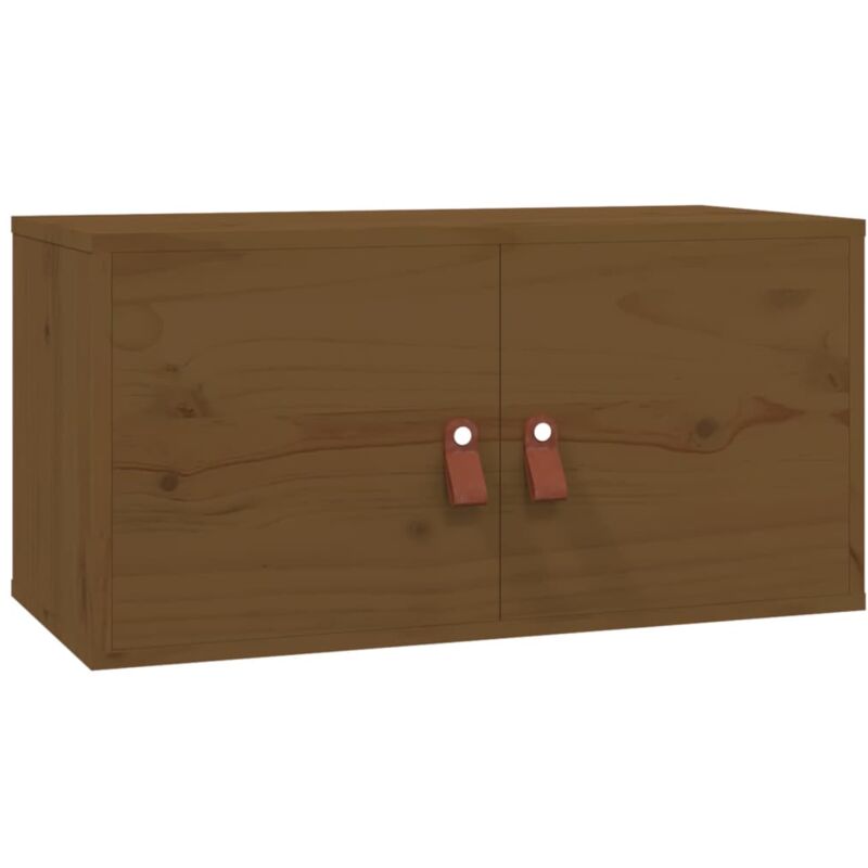 Vidaxl - Wall Cabinet Honey Brown 60x30x30 cm Solid Wood Pine