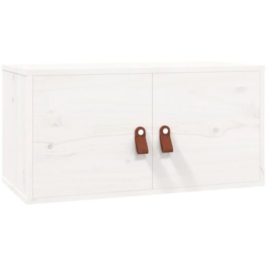 Vidaxl - Wall Cabinet White 60x30x30 cm Solid Wood Pine