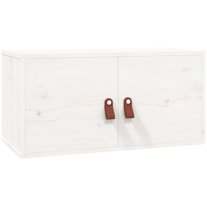 Vidaxl - Wall Cabinet White 60x30x30 cm Solid Wood Pine