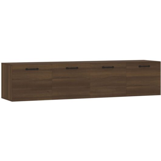 Vidaxl - Wall Cabinets 2 pcs Brown Oak 60x36.5x35 cm Engineered Wood