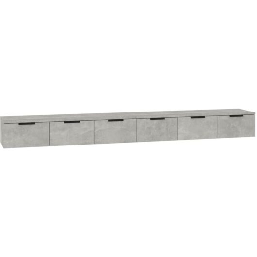 Vidaxl - Wall Cabinets 2 pcs Concrete Grey 102x30x20 cm Engineered Wood