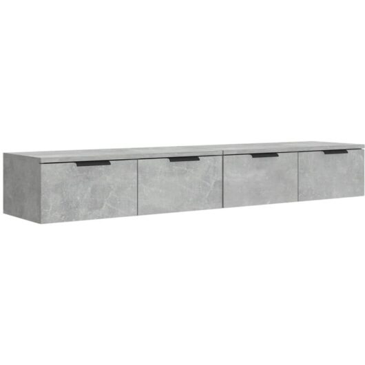 Vidaxl - Wall Cabinets 2 pcs Concrete Grey 68x30x20 cm Engineered Wood