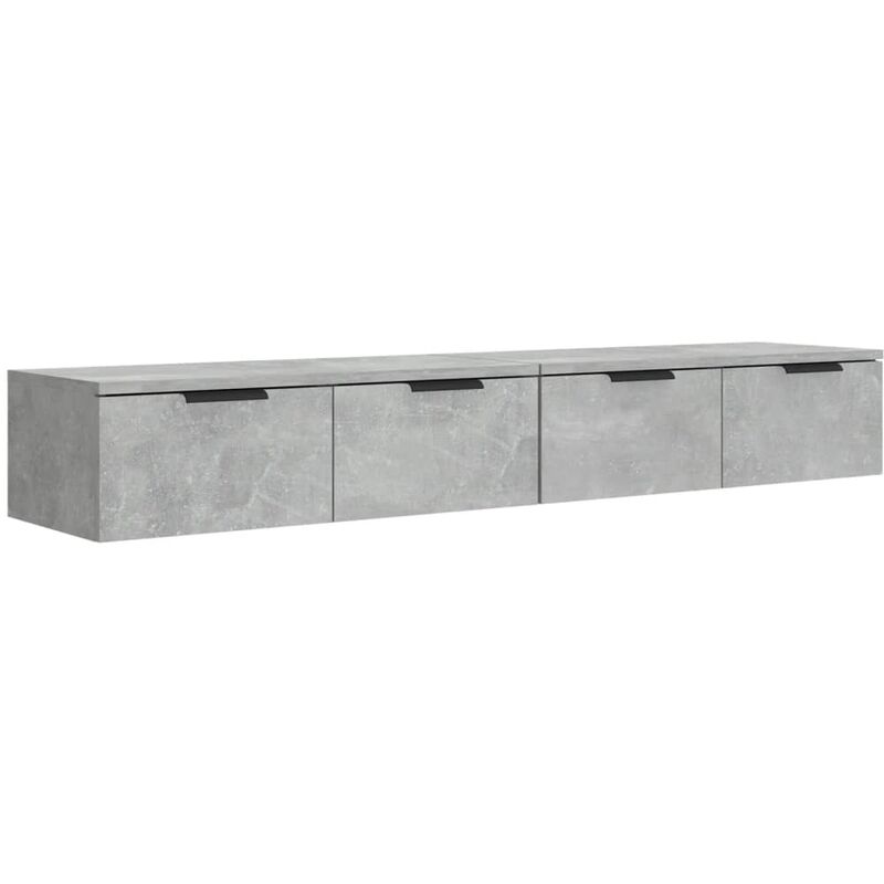 Vidaxl - Wall Cabinets 2 pcs Concrete Grey 68x30x20 cm Engineered Wood