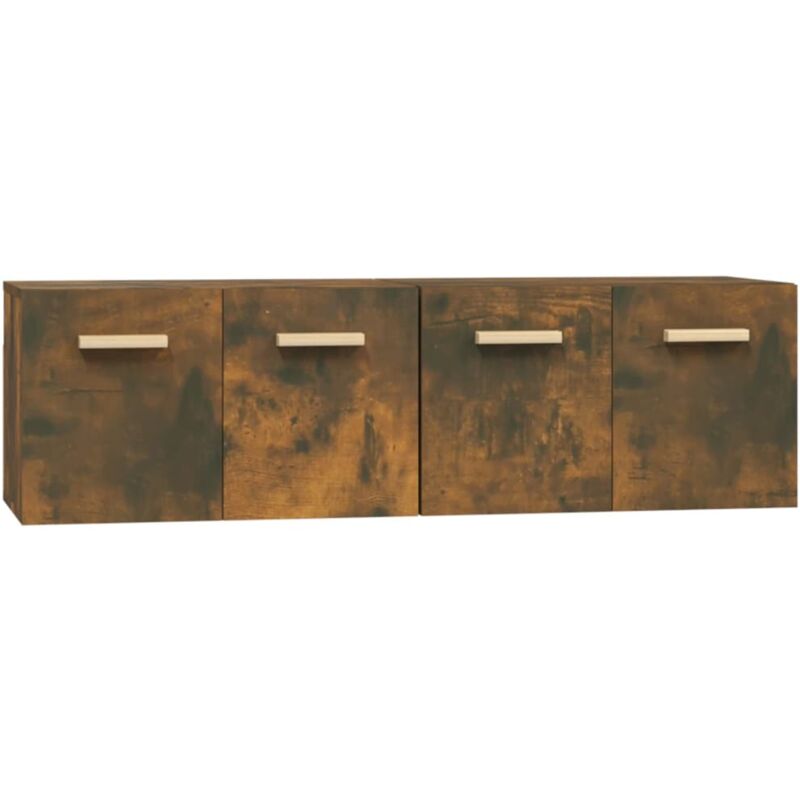 Vidaxl - Wall Cabinets 2 pcs Smoked Oak 60x36.5x35 cm Engineered Wood