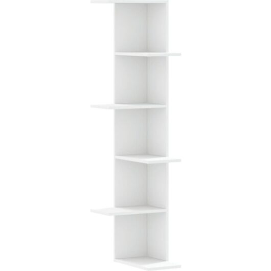 Vidaxl - Wall Corner Shelf White 36.5x36.5x140 cm Engineered Wood