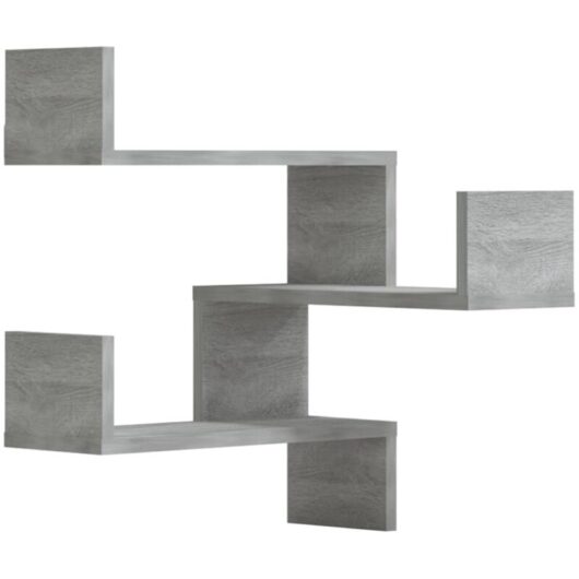 Vidaxl - Wall Corner Shelves 2 pcs Grey Sonoma 40x40x50 cm Engineered Wood