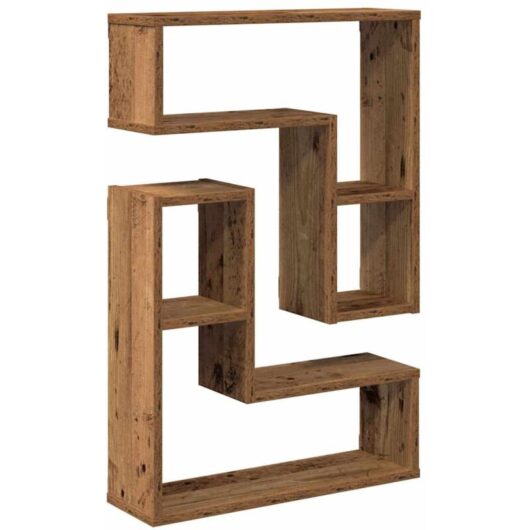 Vidaxl - Wall Cube Shelves 2 pcs Old Wood 50x15x50 cm Engineered Wood