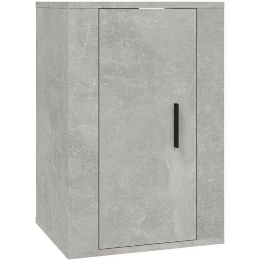 Vidaxl - Wall Mounted tv Cabinet Concrete Grey 40x34.5x60 cm