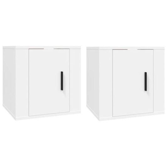 Vidaxl - Wall Mounted tv Cabinets 2 pcs White 40x34.5x40 cm