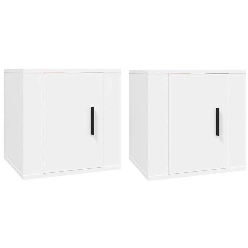 Vidaxl - Wall Mounted tv Cabinets 2 pcs White 40x34.5x40 cm