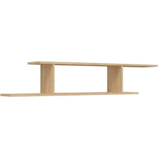 Vidaxl - Wall-Mounted tv Shelf Sonoma Oak 125x18x23 cm Engineered Wood