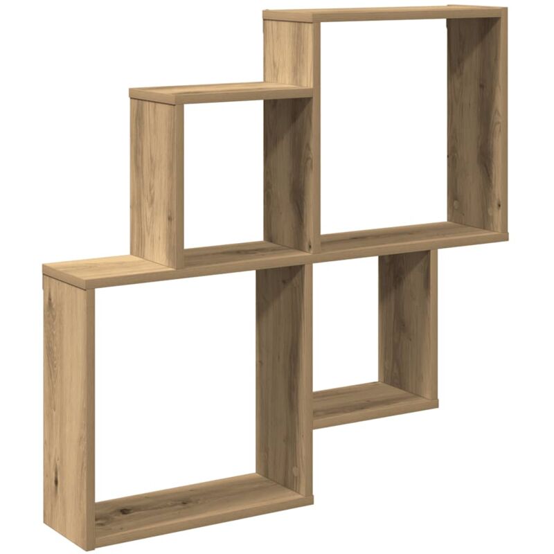Vidaxl - Wall Shelf Artisan Oak 80x15x78.5 cm Engineered Wood