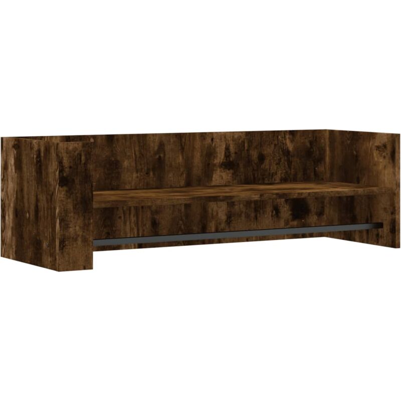Vidaxl - Wall Shelf Smoked Oak 100x35x30.5 cm Engineered Wood