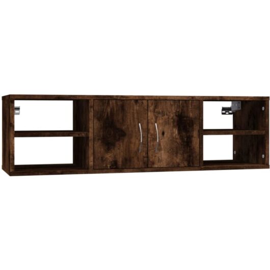 Vidaxl - Wall Shelf Smoked Oak 102x30x29 cm Engineered Wood