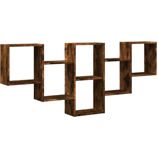 Vidaxl - Wall Shelf Smoked Oak 159x18x66 cm Engineered Wood