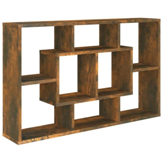 Vidaxl - Wall Shelf Smoked Oak 85x16x52.5 cm Engineered Wood