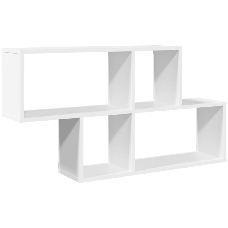 Vidaxl - Wall Shelf White 100x20x53 cm Engineered Wood