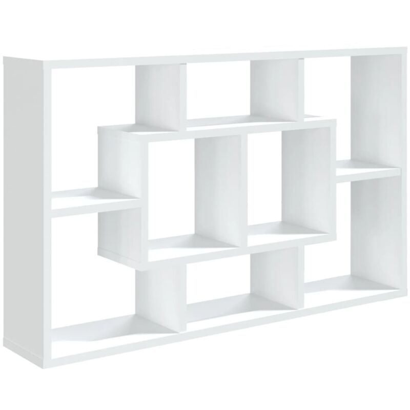 Vidaxl - Wall Shelf White 85x16x52.5 cm Engineered Wood