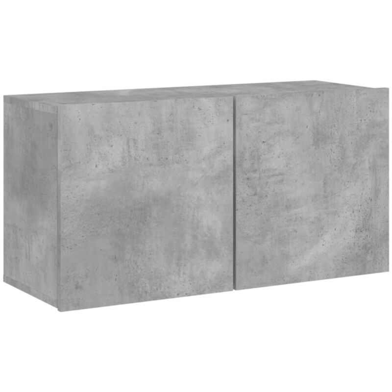 Vidaxl - tv Cabinet Wall-mounted Concrete Grey 80x30x41 cm