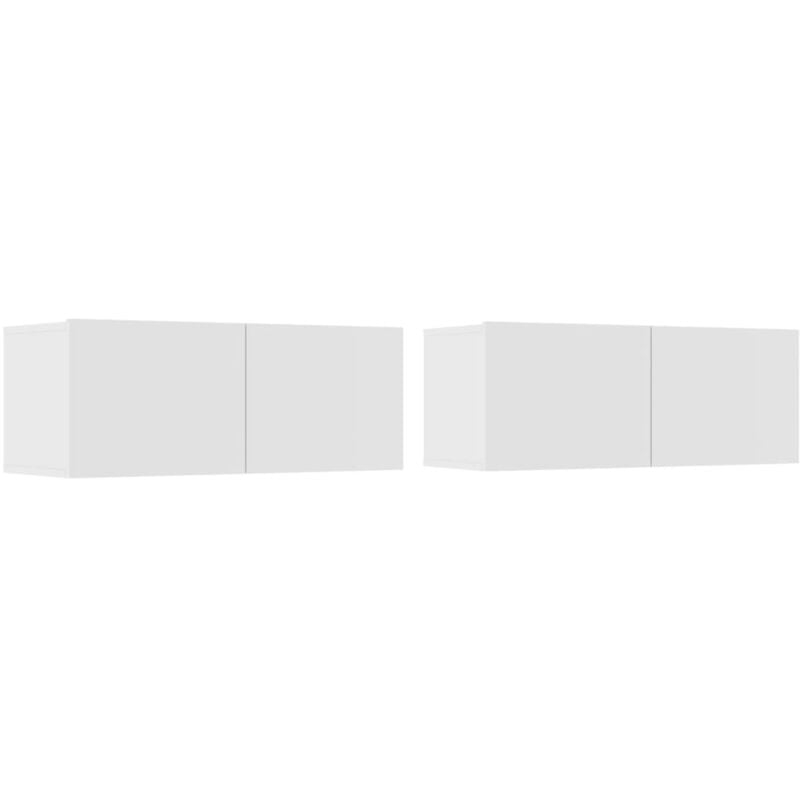 Vidaxl - tv Cabinets 2 pcs White 80x30x30 cm Engineered Wood