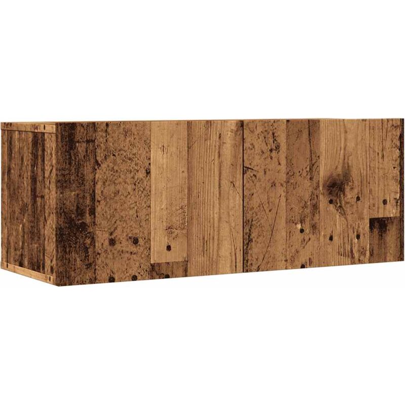 Vidaxl - tv Cabinets Wall-mounted 2 pcs Old Wood 80x30x30 cm