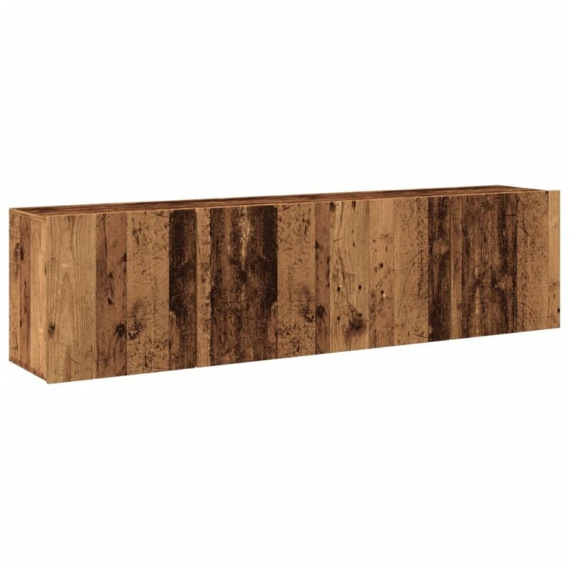 Vidaxl - tv Cabinets Wall-mounted 2 pcs Old Wood 80x30x41 cm