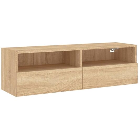 Vidaxl - tv Wall Cabinet Sonoma Oak 100x30x30 cm Engineered Wood