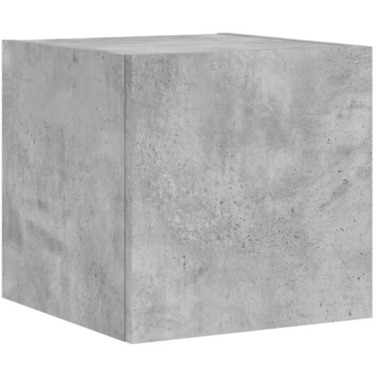 Vidaxl - tv Wall Cabinet with led Lights Concrete Grey 30.5x35x30 cm