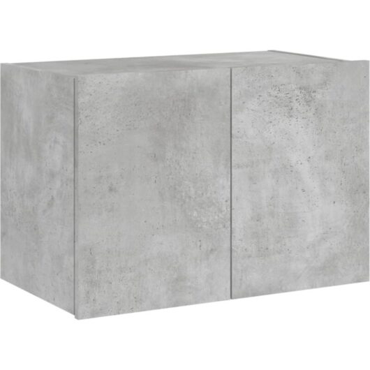 Vidaxl - tv Wall Cabinet with led Lights Concrete Grey 60x35x41 cm