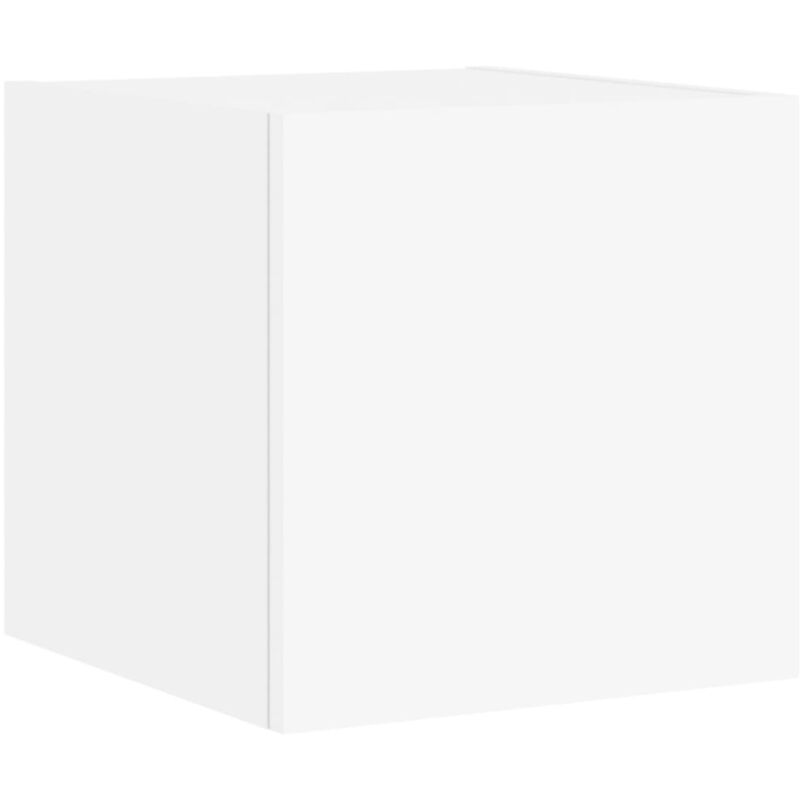 Vidaxl - tv Wall Cabinet with led Lights White 30.5x35x30 cm