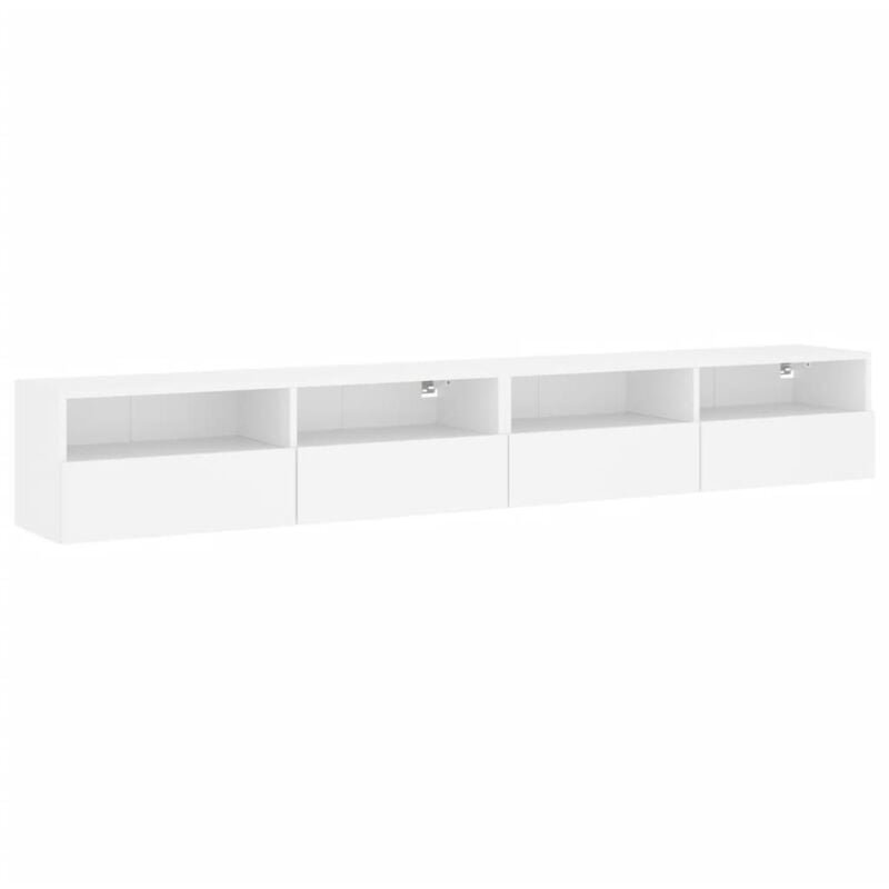 Vidaxl - tv Wall Cabinets 2 pcs White 100x30x30 cm Engineered Wood