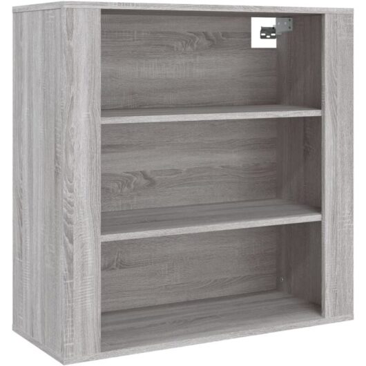 Wall Cabinet Grey Sonoma 80x33x80 cm Engineered Wood vidaXL