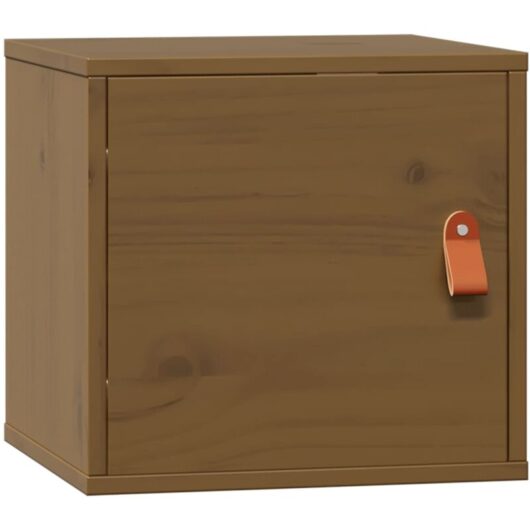 Wall Cabinet Honey Brown 31.5x30x30 cm Solid Wood Pine vidaXL