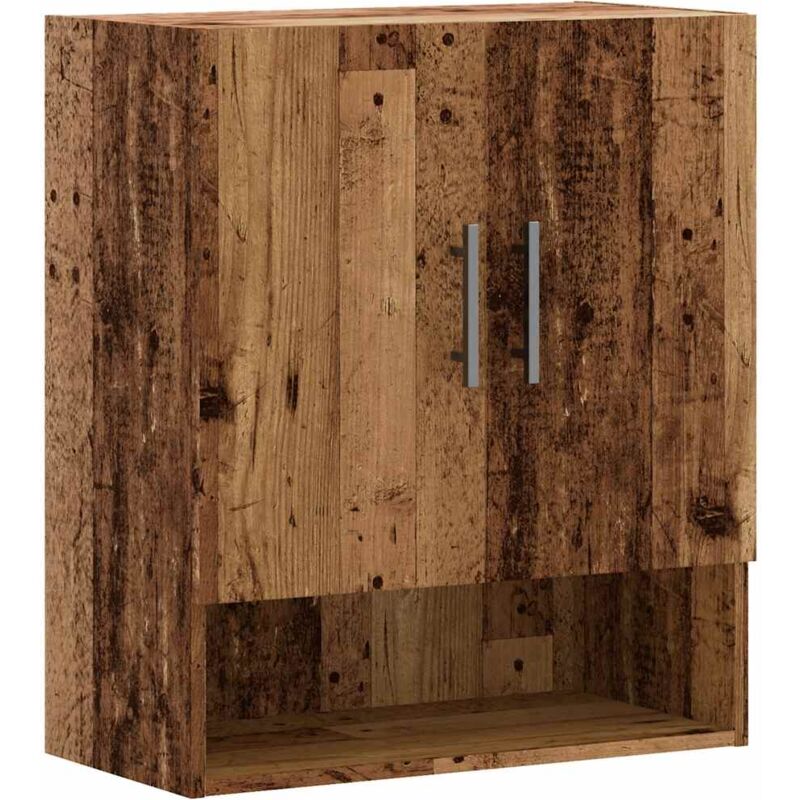 Wall Cabinet Old Wood 60x31x70 cm Engineered Wood Vidaxl