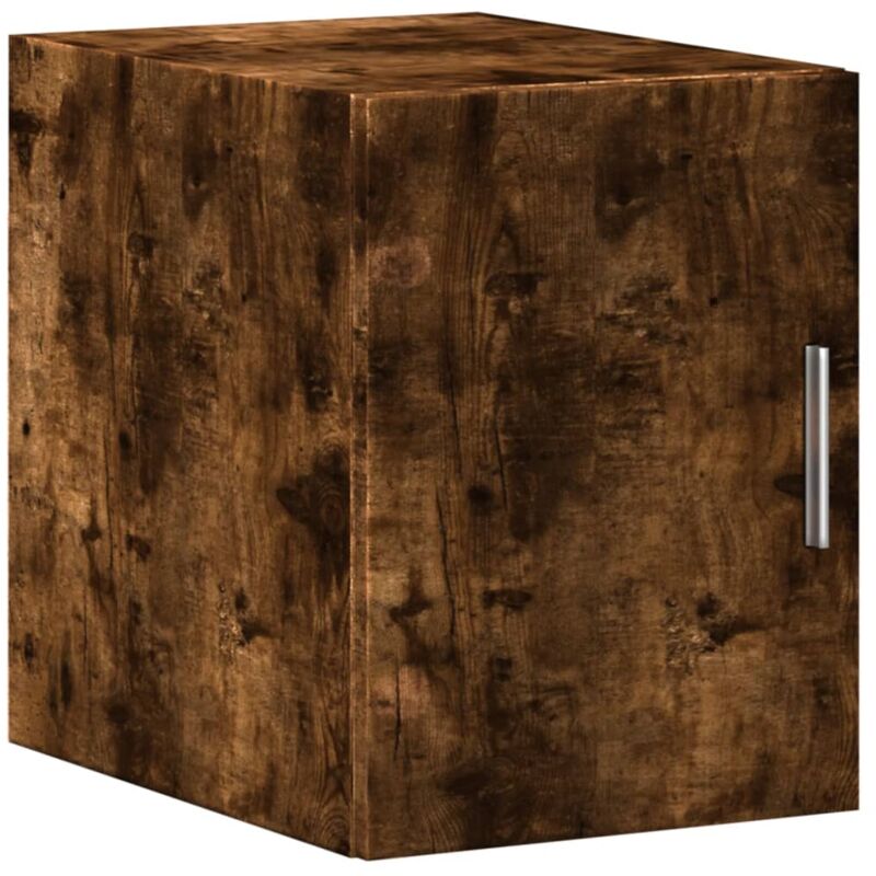 Wall Cabinet Smoked Oak 30x42.5x40 cm Engineered Wood Vidaxl