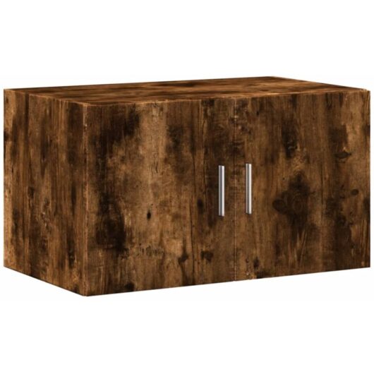 Wall Cabinet Smoked Oak 70x42.5x40 cm Engineered Wood Vidaxl