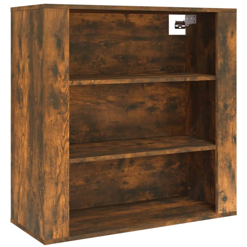 Wall Cabinet Smoked Oak 80x33x80 cm Engineered Wood Vidaxl