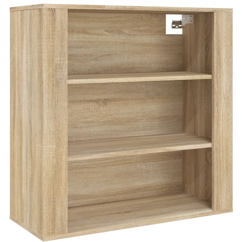 Wall Cabinet Sonoma Oak 80x33x80 cm Engineered Wood Vidaxl